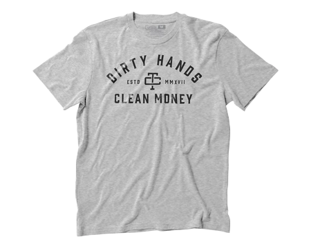 Troll Co. Classic Dirty Hands Clean Money T-Shirt - Nickel