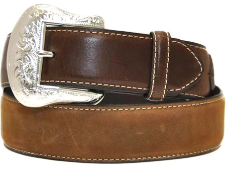 Nocona® Men's Lace Billet & Diamond Concho Western Belt - Brown