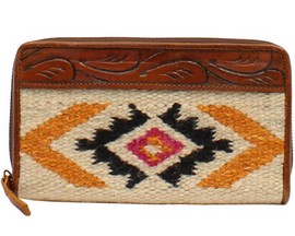 Ariat® Women's Saddle Blanket Zippered Wallet - Southwestern Multi