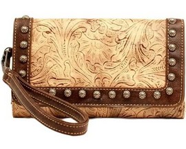 Blazin Roxx® Women's Floral Embossed Clutch Wallet - Lydia Collection