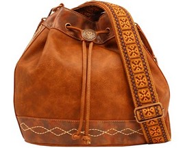 Blazin Roxx® Women's Ivy Copper Concho Concealed Carry Bucket Bag