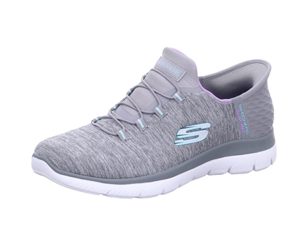 Skechers® Women's Hands Free Slip-Ins Summits Dazzling Haze Sneaker - Grey Mint