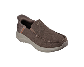 Skechers® Men's Wide Parson Ralven Slip-Ins Moc Toe Casual Sneaker - Taupe