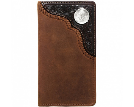 Silver Creek® Men's Bronc Buster Bi-Fold Rodeo Wallet - Brown