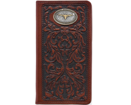 Leegin® Men's Texas Heritage Bi-Fold Checkbook Wallet