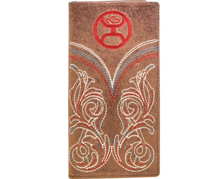 Hooey® Men's Ranger Embroidered Bi-Fold Rodeo Wallet - Brown