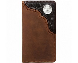 Silver Creek® Men's Bronc Buster Bi-Fold Rodeo Wallet - Brown