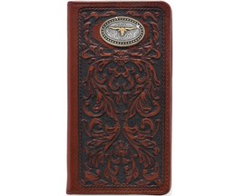 Leegin® Men's Texas Heritage Bi-Fold Checkbook Wallet