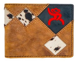 Hooey® Men's Roughy Crazy Horse Bi-Fold Wallet - Tan & Black