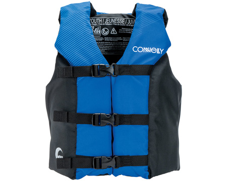 Connelly® Youth Tunnel Nylon Life Vest - Black / Blue
