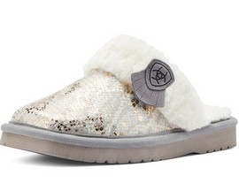 Ariat® Women's Jackie Square Toe Slipper - Metallic Snake