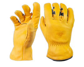 Bear Knuckles Fleece-Lined Water Resistant Leather Cowhide Driver Gloves