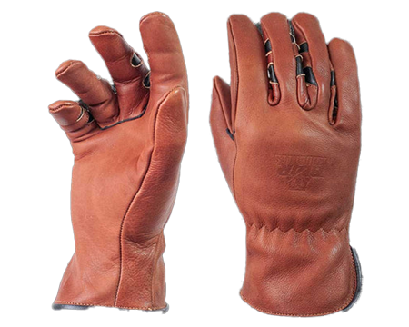 Bear Knuckles Work Duty Brown Leather Cowhide Driver Gloves