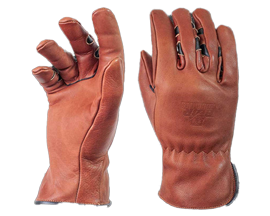 Bear Knuckles Regular Duty Brown Leather Cowhide Driver Gloves