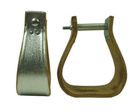 Wood Overshoe Stirrups - Choose Tread Size