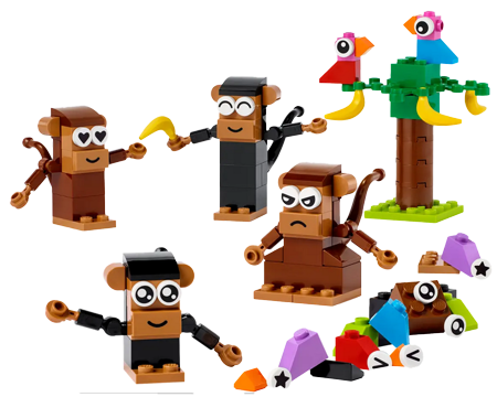 LEGO® Classic Creative Monkey Fun Set