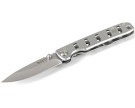 5.11 Tactical® Base 3DP Folding Knife - Tumbled Steel