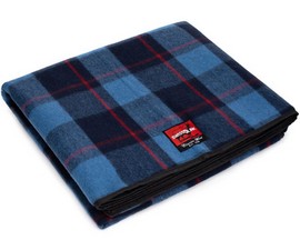 Swiss Link® Classic Wool Plaid Picnic Blanket - Sky Blue