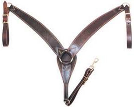 Shaped Latigo Roper Breast Collar