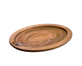 Lodge Cast Iron® Walnut Wood 13.25 in. Jumbo Oval Underliner