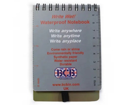 BCB International® Write Wet Waterproof Notebook