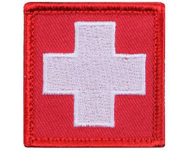 Rothco® White Cross Red Morale Patch