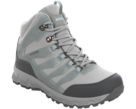 Northside® Women's Hargrove Mid Waterproof Hiking Boot - Gray & Aqua