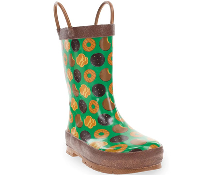 Western Chief® Kid's Girl Scouts® It's Raining Cookies Rain Boots - Green