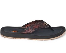 Rafters® Men's Island Eco Sandals - Black & Red
