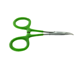 Rivergrip Forcep Curved 5" Green