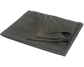 Military Style Warm and Comfortable Emergency 60x80 Wool Blanket - Gray