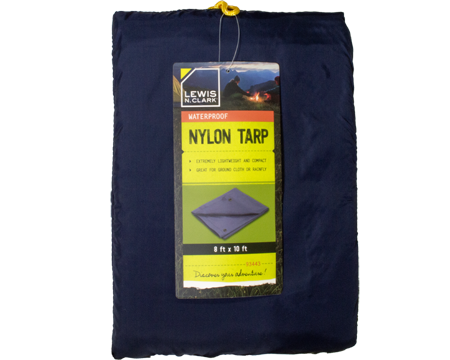 Lewis N Clark Lightweight Waterproof Nylon Tarp 8x10 - Navy