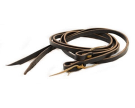 Brown Harness Split Reins - Choose 7' or 8'