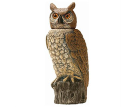 Gardeneer® Natural Enemy Scarecrow 360° Rotating Owl Head Decoy