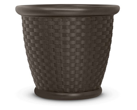 Suncast® 15.75 in. X 18 in. Sonora Resin Planter - Brown