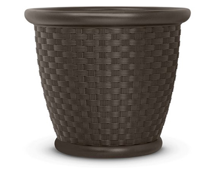 Suncast® 15.75 in. X 18 in. Sonora Resin Planter - Brown