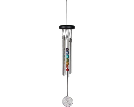 Woodstock® Signature Collection Chakra Chime Windchime - Silver
