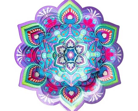 Spinfinity Designs® Lotus Mandala Wind Spinner