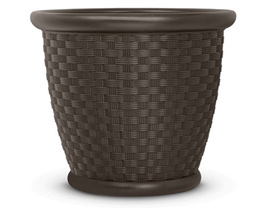 Suncast® 15.75 in. X 18 in. Sonora Resin Planter - Brown