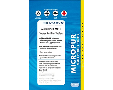 Katadyn Micropur MP1 Purfification Tablets - Pack of 30