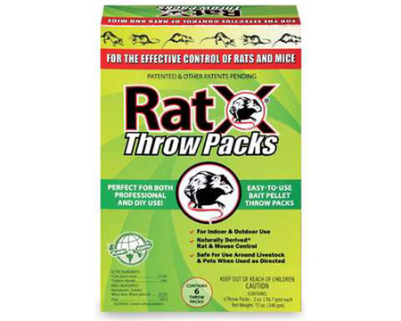 RatX® Non-Toxic Bait Pellet Throw Pack For Mice & Rats