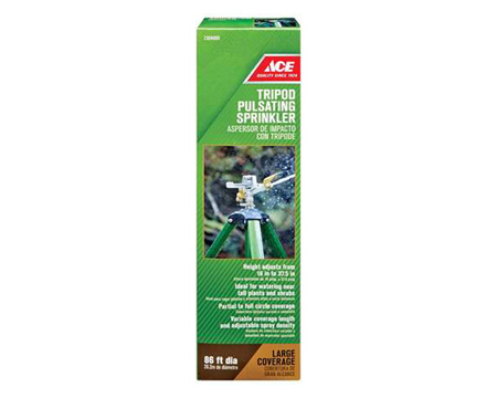 Ace® 6358 sq. ft. Aluminum Tripod Base Impulse Sprinkler - 1 Pack