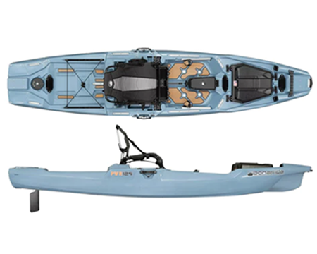 Bonafide Power PWR129 Fishing Kayak - Steel