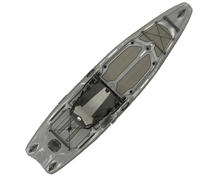 Bonafide SKF117 Fishing Kayak -  Top Gun Grey