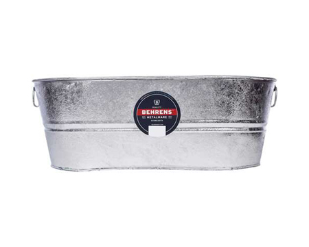 Behrens® 10 gal. Steel Oval Tub