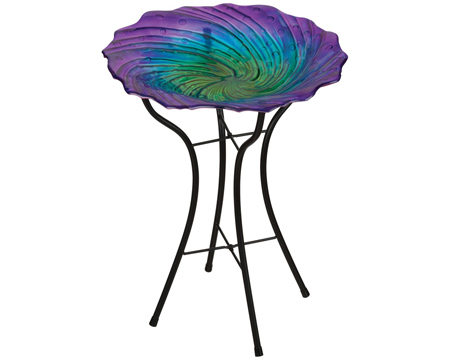 Regal Art & Gift® 18 in. Birdbath with Stand - Ripple