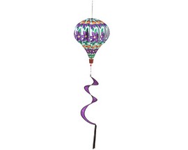 Evergreen® Burlap Balloon Wind Spinner - Home Clematis