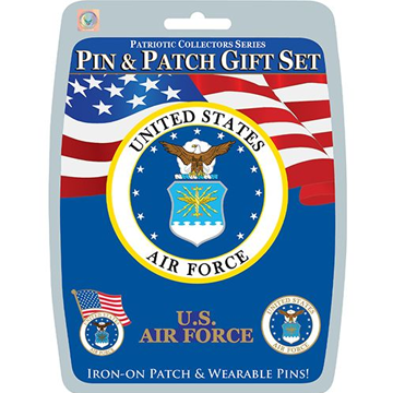 U.S Military Pin and Patch Gift Set - Air Force