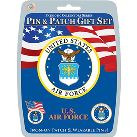 U.S Military Pin and Patch Gift Set - Air Force