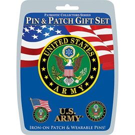U.S Military Pin and Patch Gift Set - Army